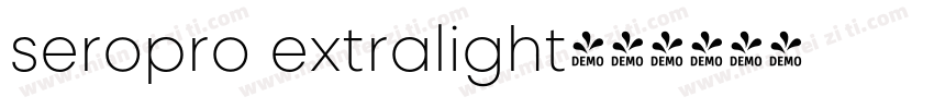seropro extralight字体转换